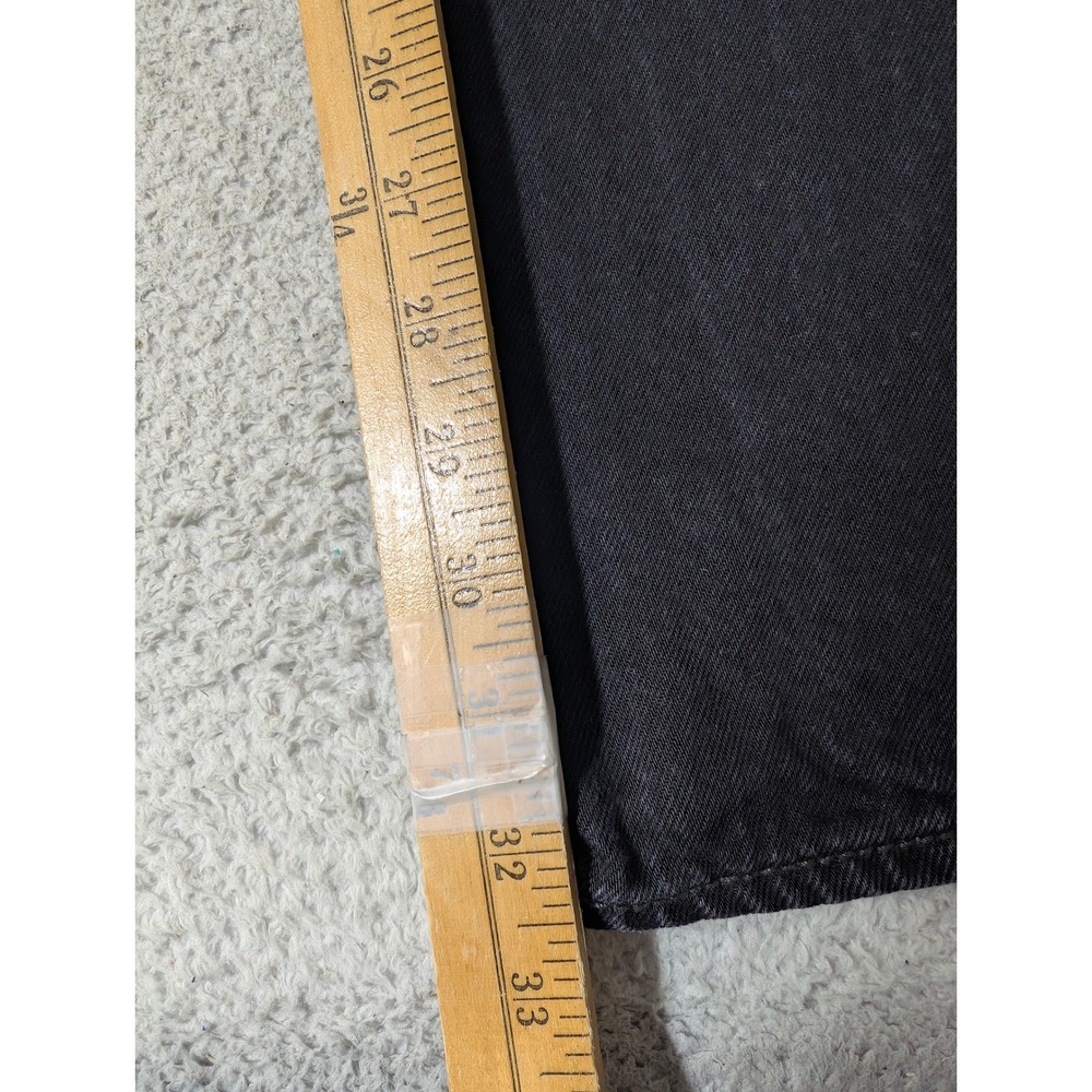 Levi's 501 Original Fit Jeans‎ Mens 32/34 Black Straight Leg Button Fly Denim - Picture 7 of 8